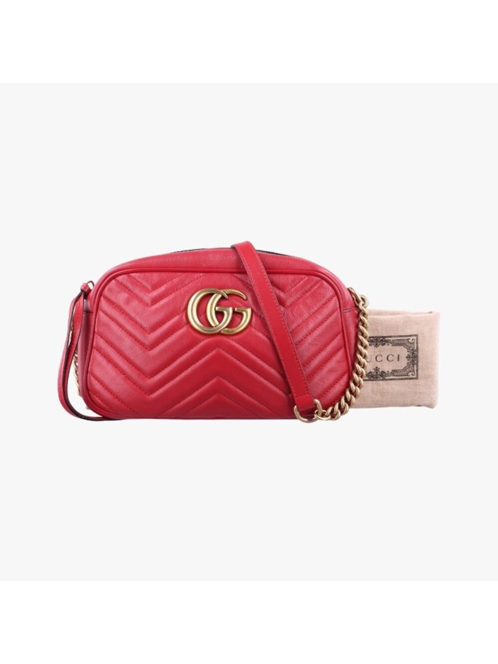 Gucci GG Marmont Red Leather